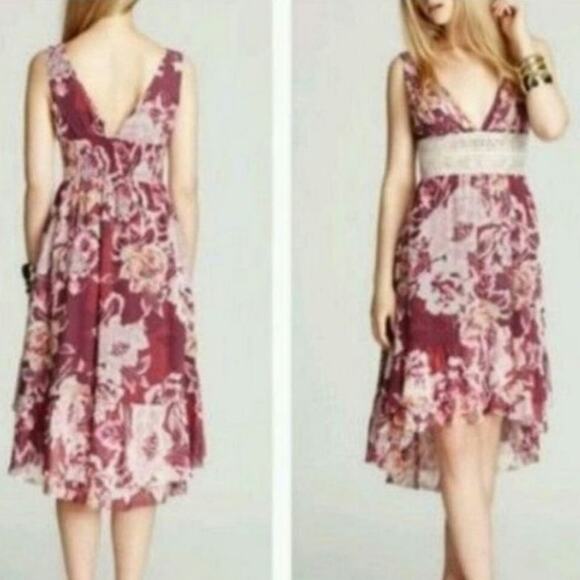 Free People Vintage Floral High Low Midi Dress - Picture 7 of 7